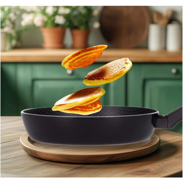 Fry Pan Ardesto AR1324A Gemini Salerno, 24cm, Black