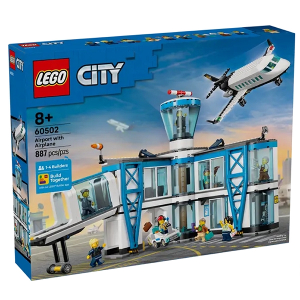 ასაწყობი კონსტრუქცია Lego 60502 City Airport with Airplane V29, Prefabricated Construction