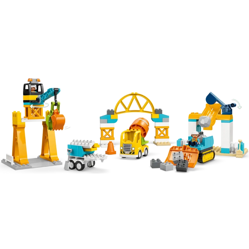Prefabricated Construction Lego 10476 DUPLO Town 3 in 1 Construction Site and Vehicles