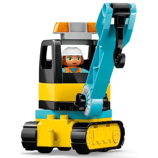 ასაწყობი კონსტრუქცია Lego 10476 DUPLO Town 3 in 1 Construction Site and Vehicles, Prefabricated Construction