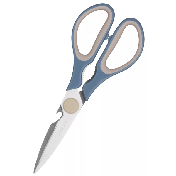 სამზარეულოს მაკრატელი Ardesto AR2125B Gemini, 21cm, Kitchen Scissors, Gray/Blue