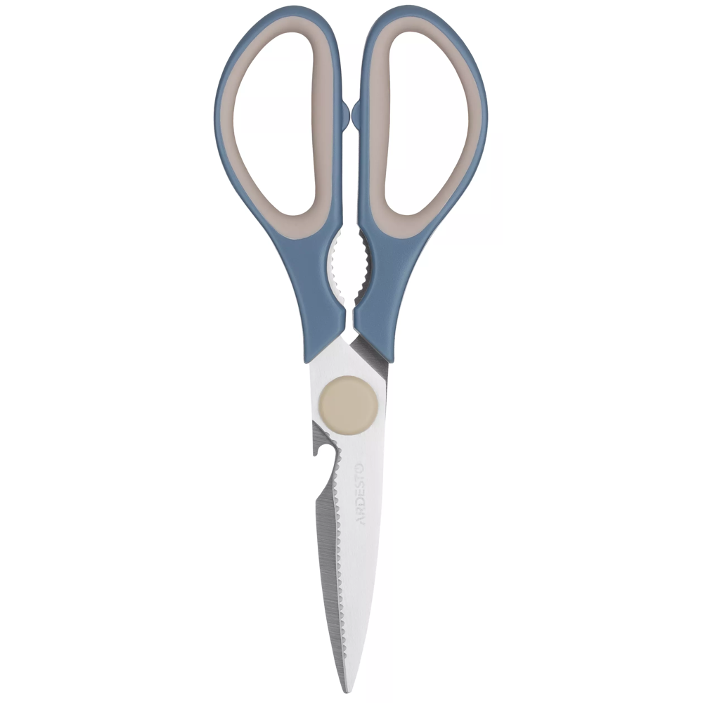 სამზარეულოს მაკრატელი Ardesto AR2125B Gemini, 21cm, Kitchen Scissors, Gray/Blue