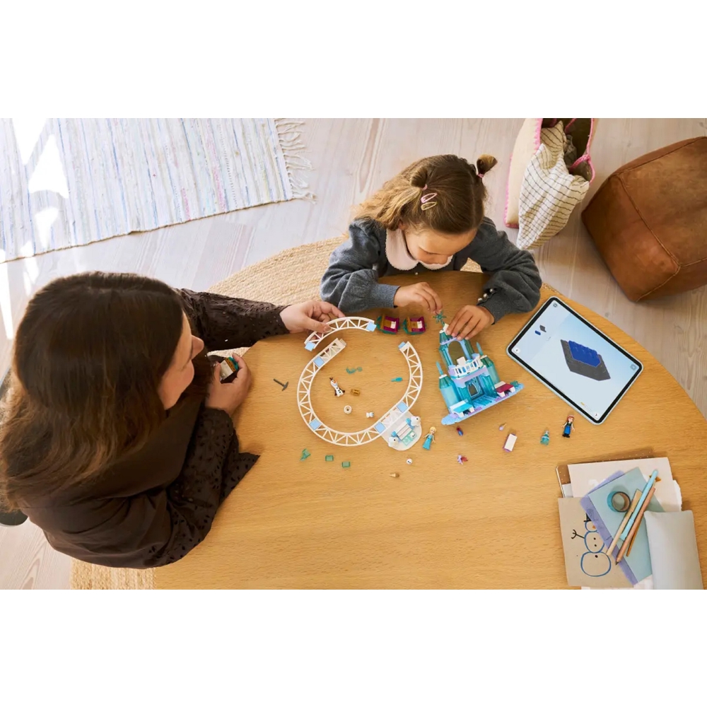 ასაწყობი კონსტრუქცია Lego 43281 Disney Princess Elsa's Ice Castle & Snow Ride Adventure, Prefabricated Construction