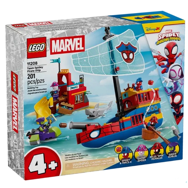 ასაწყობი კონსტრუქცია Lego 11208- Marvel Spidey Team Spidey Pirate Ship, Prefabricated Construction
