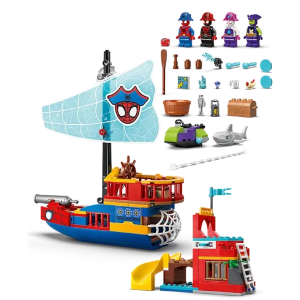 ასაწყობი კონსტრუქცია Lego 11208- Marvel Spidey Team Spidey Pirate Ship, Prefabricated Construction