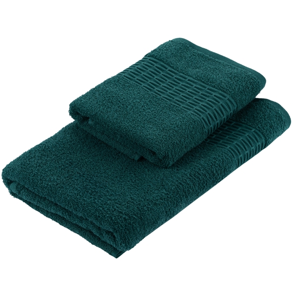 პირსახოცების ნაკრები Ardesto ART2357EM Terry Lotus, 2pcs, Towel Set, Dark Green