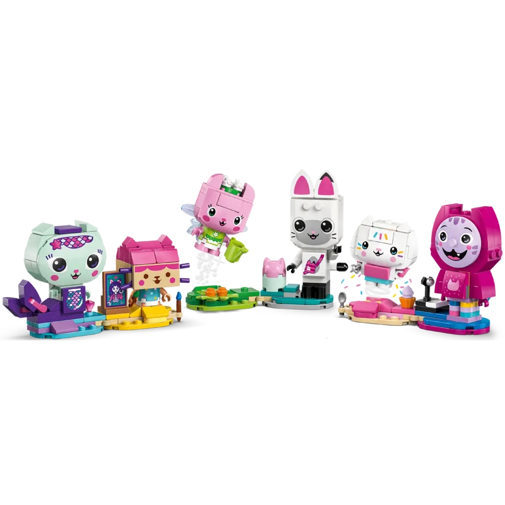 ასაწყობი კონსტრუქცია Lego 11215 Gabby's Dollhouse Gabby's Brick-Built Cat Friends, Prefabricated Construction