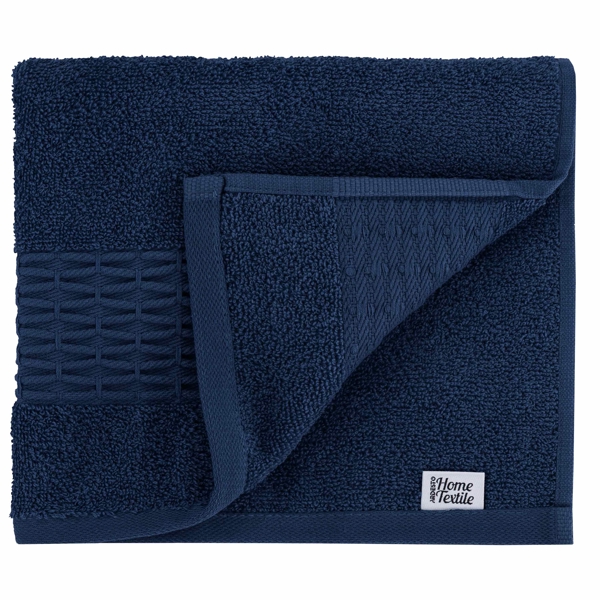 პირსახოცების ნაკრები Ardesto ART2357DB Terry Lotus, 2pcs, Towel Set, Dark Blue