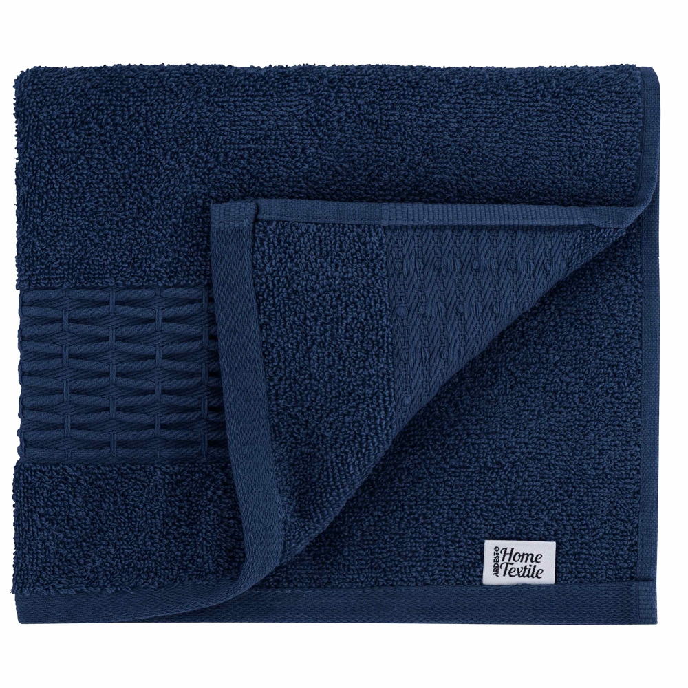 Towel Set Ardesto ART2357DB Terry Lotus, 2pcs, Dark Blue