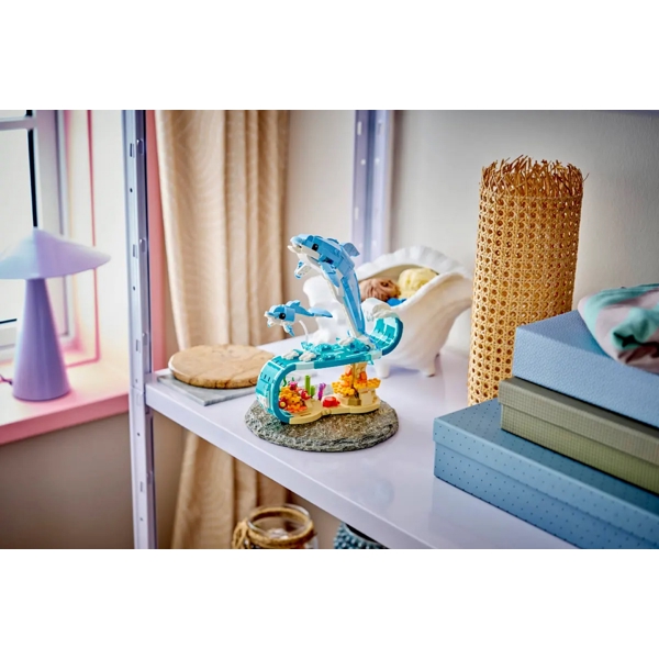 ასაწყობი კონსტრუქცია Lego 31385 Creator Sea Animals: Beautiful Dolphins, Prefabricated Construction