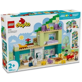 ასაწყობი კონსტრუქცია Lego 10470 Duplo Town 3 in 1 Modern Family House with Figures, Prefabricated Construction