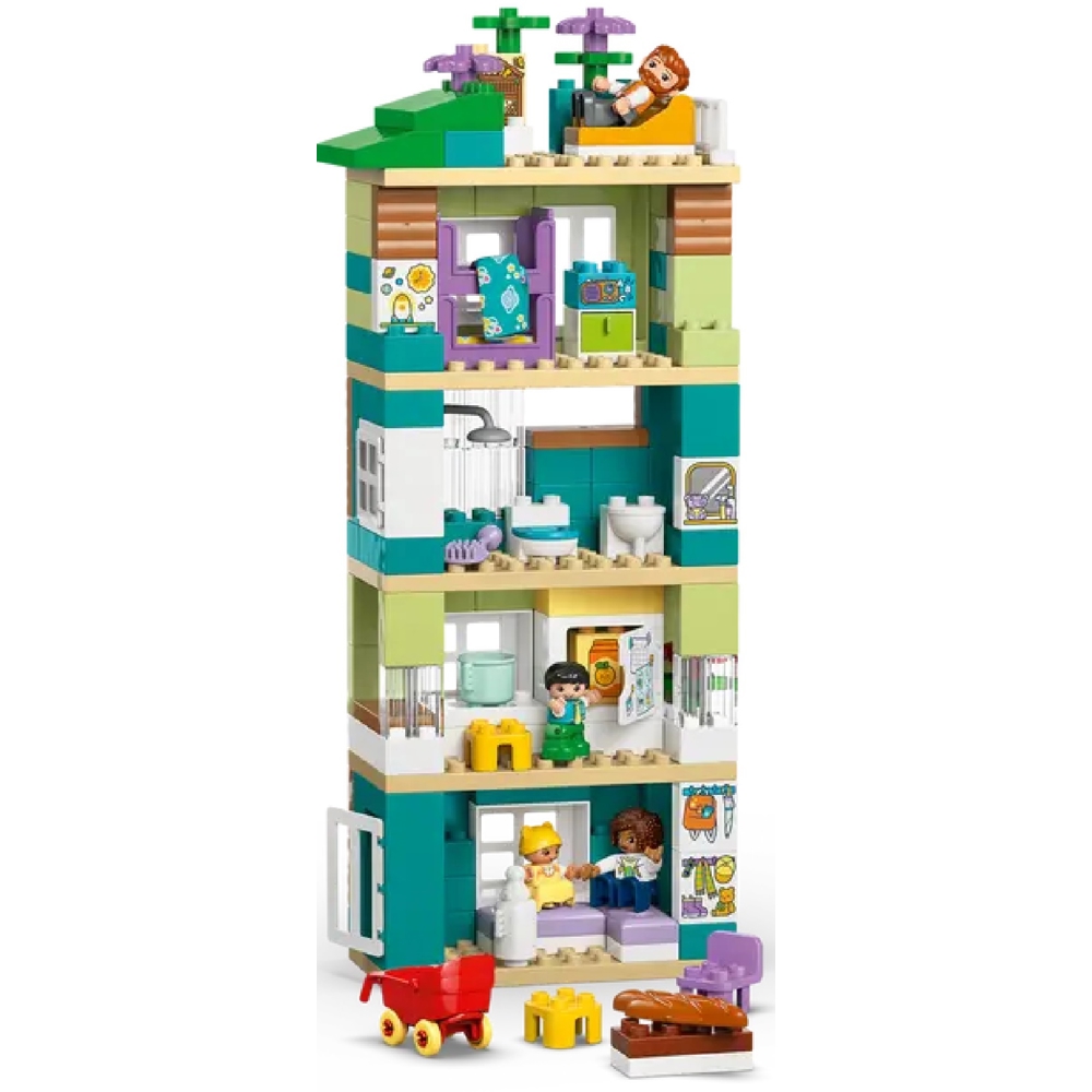 ასაწყობი კონსტრუქცია Lego 10470 Duplo Town 3 in 1 Modern Family House with Figures, Prefabricated Construction