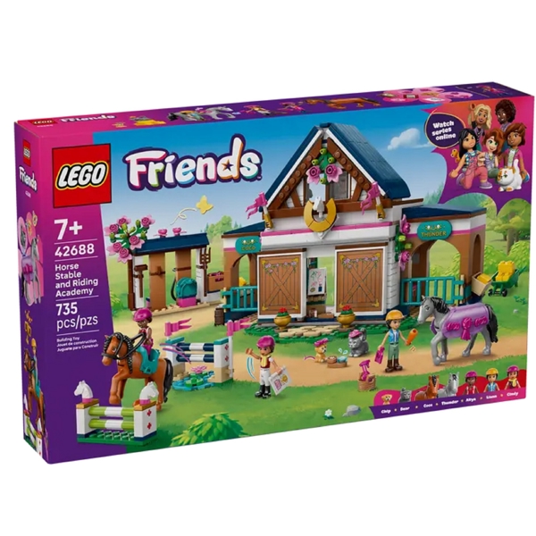 ასაწყობი კონსტრუქცია Lego 42688 Friends Horse Stable and Riding Academy, Prefabricated Construction