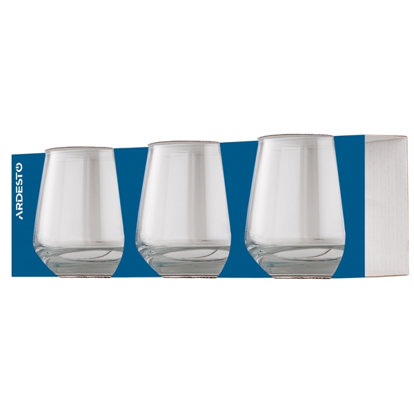 Low Glasses Set Ardesto AR2634GS Gloria Shine, 0.345l, 3Pcs, Transparent