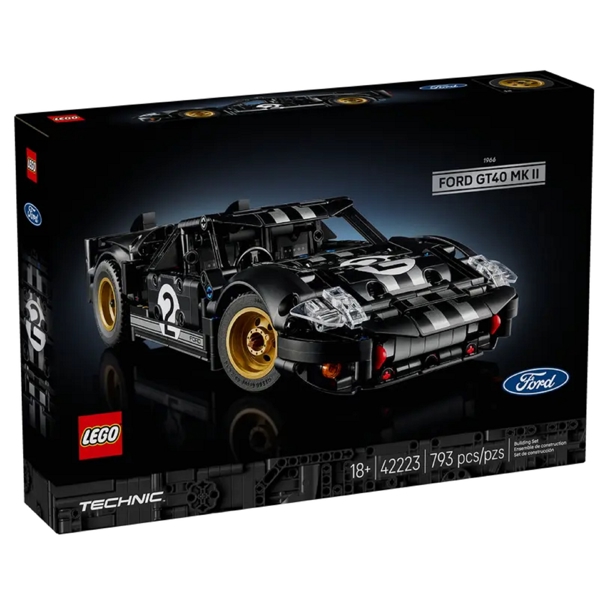 ასაწყობი კონსტრუქცია Lego 42223 Technic 1966 Ford GT40 MKII Race Car, Prefabricated Construction