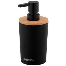 საპნის დისპენსერი Ardesto ARHB3104BB Minimalism, 0.38l, Soap Dispenser, Black