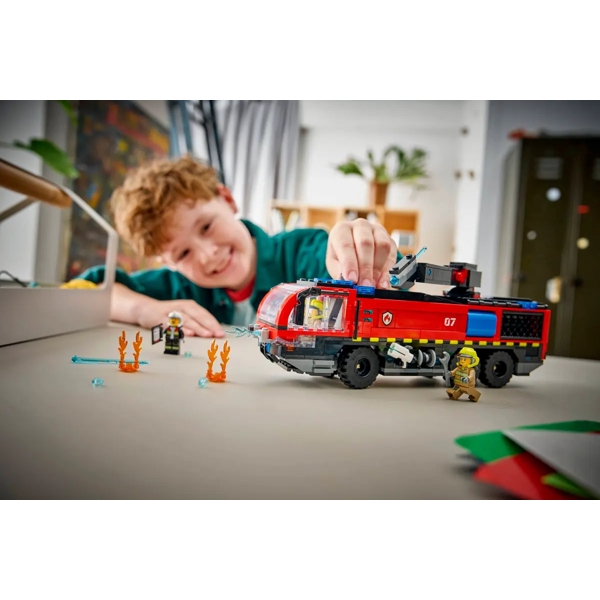 ასაწყობი კონსტრუქცია Lego 60499 City Airport Fire Truck, Prefabricated Construction