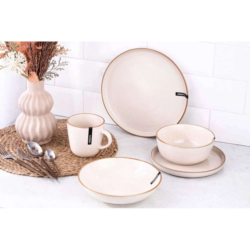 სალათის თასი Ardesto AR2916AC Apulia, 16.2cm, Bowl, Creamy