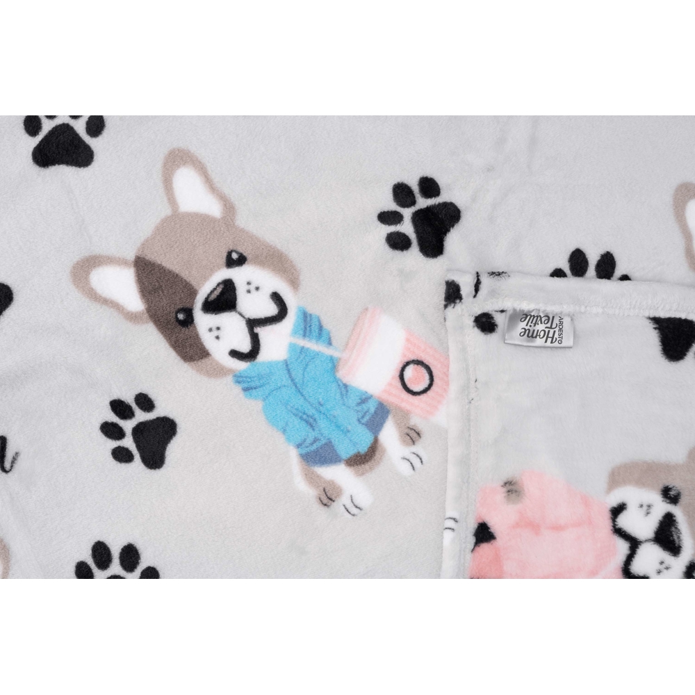 პლედი Ardesto ART0112PB, Blanket, Bulldog Coffee