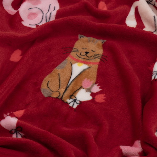 პლედი Ardesto ART0124PB, Blanket, Cats With Hearts
