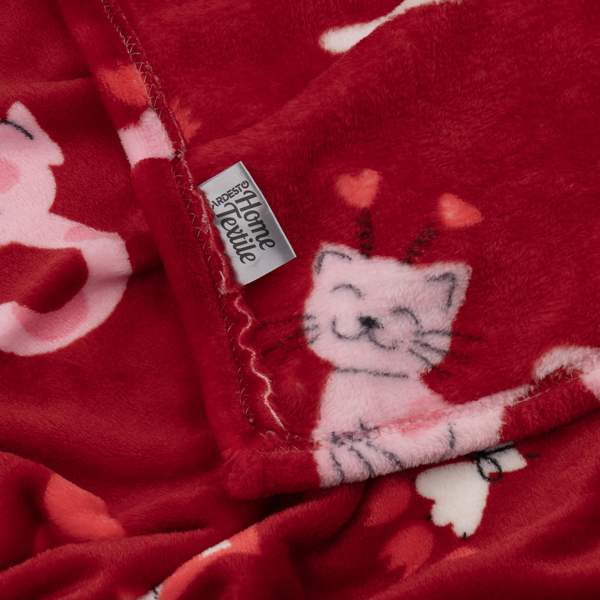 პლედი Ardesto ART0124PB, Blanket, Cats With Hearts