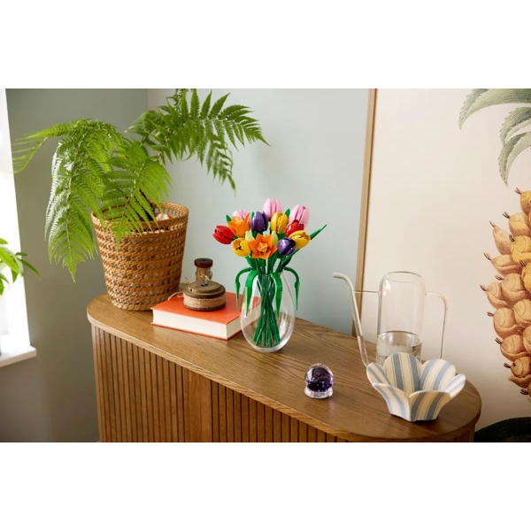 ასაწყობი კონსტრუქცია Lego 11501 The Botanical Collection Tulip Bouquet, Prefabricated Construction