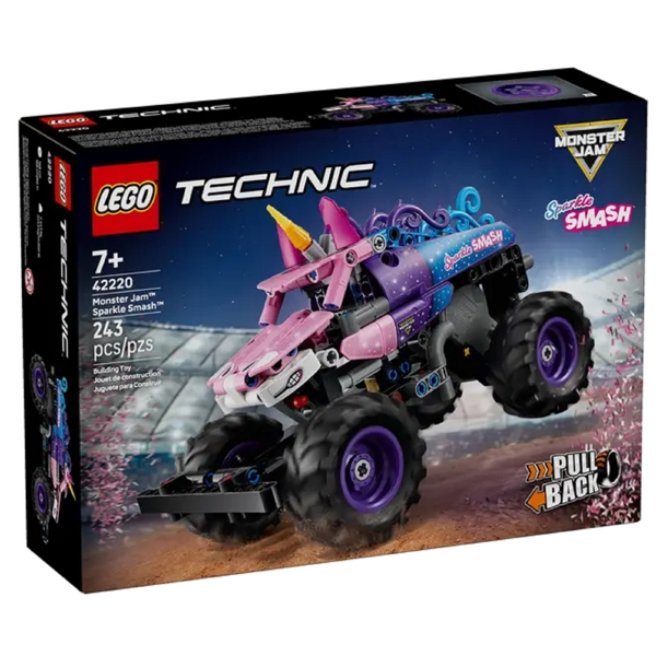 Prefabricated Construction Lego 42220 Technic Monster Jam Sparkle Smash Pull-Back