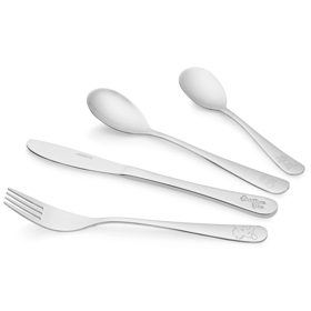 დანა ჩანგლის ნაკრები Ardesto AR0704AS Animals, 4pcs, Children Cutlery Set, Stainless Steel