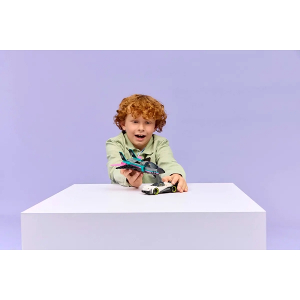 ასაწყობი კონსტრუქცია Lego 60489 City Jet vs. Car, Prefabricated Construction