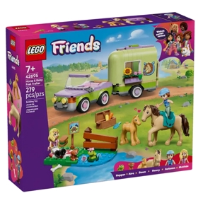 ასაწყობი კონსტრუქცია Lego 42695 Friends Horse & Baby Foal Trailer, Prefabricated Construction