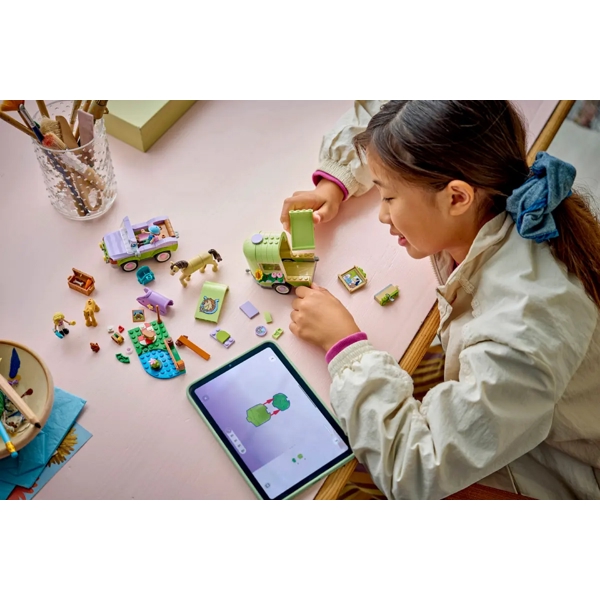 ასაწყობი კონსტრუქცია Lego 42695 Friends Horse & Baby Foal Trailer, Prefabricated Construction