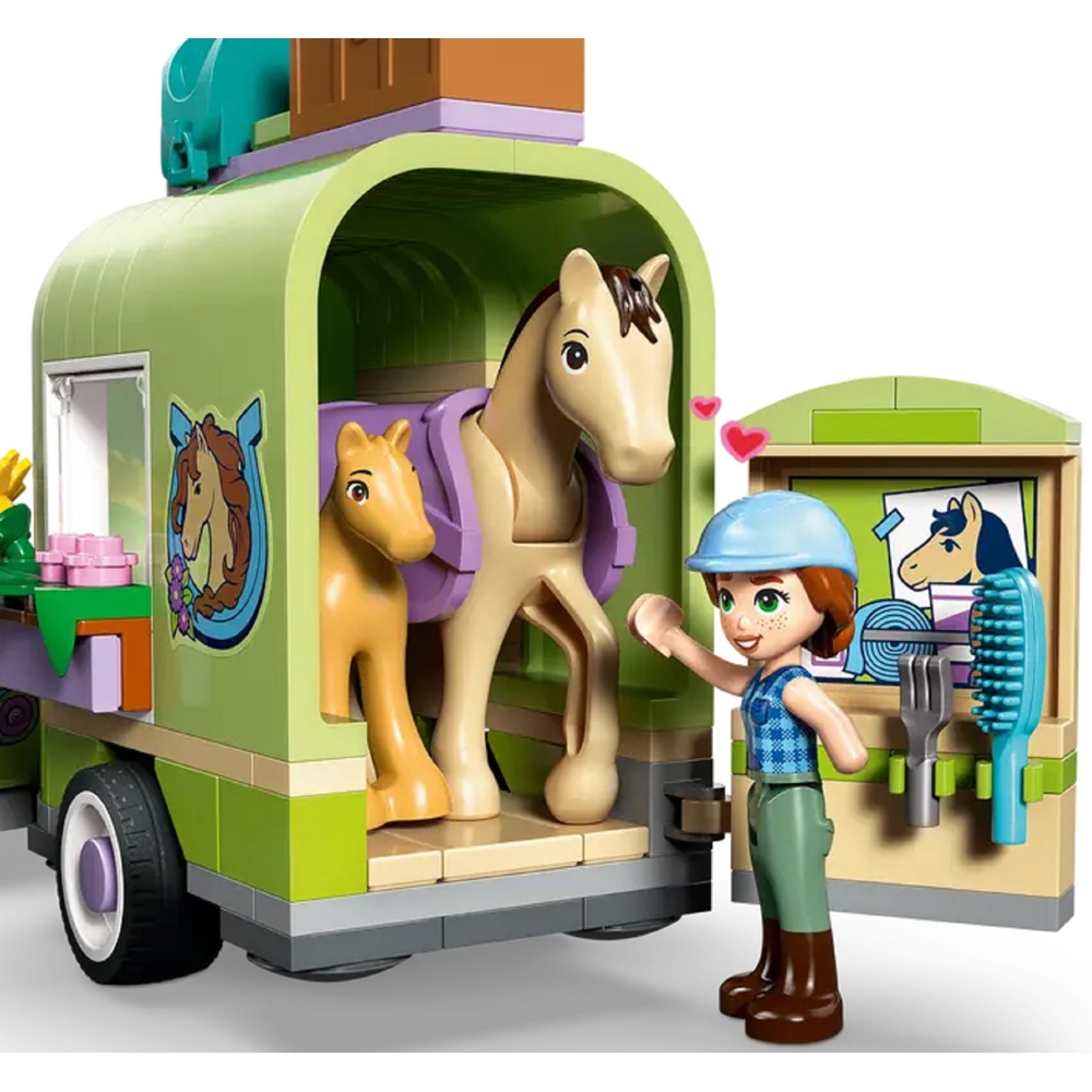 ასაწყობი კონსტრუქცია Lego 42695 Friends Horse & Baby Foal Trailer, Prefabricated Construction