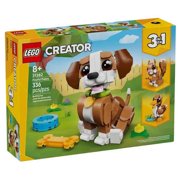 ასაწყობი კონსტრუქცია Lego 31382 Creator Cute Animals: Playful Puppy Dog, Prefabricated Construction