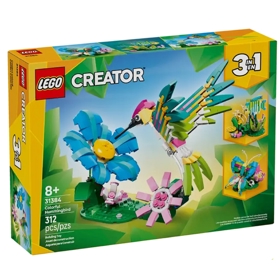 ასაწყობი კონსტრუქცია Lego 31384 Creator Wild Animals: Colorful Hummingbird, Prefabricated Construction
