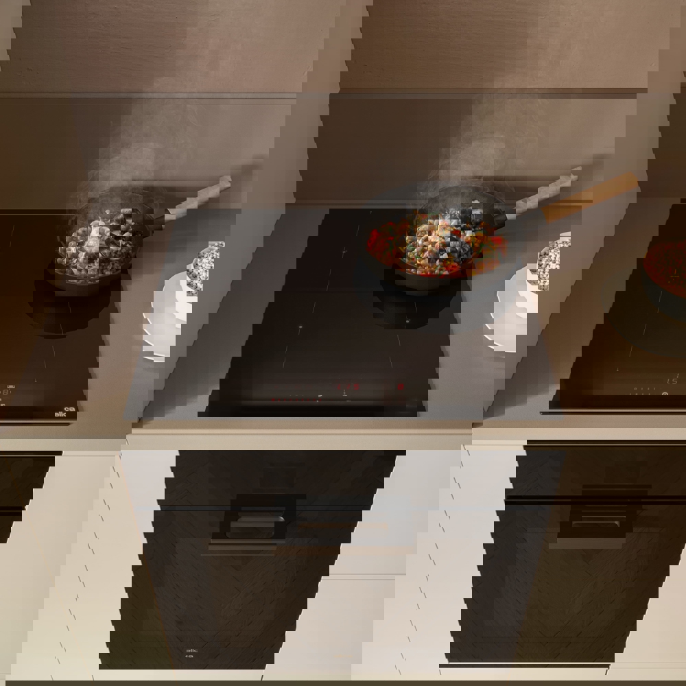 ჩასაშენებელი ინდუქციური ქურის ზედაპირი Elica RATIO 604 PLUS BL, Built-in Induction Cooktop, Black