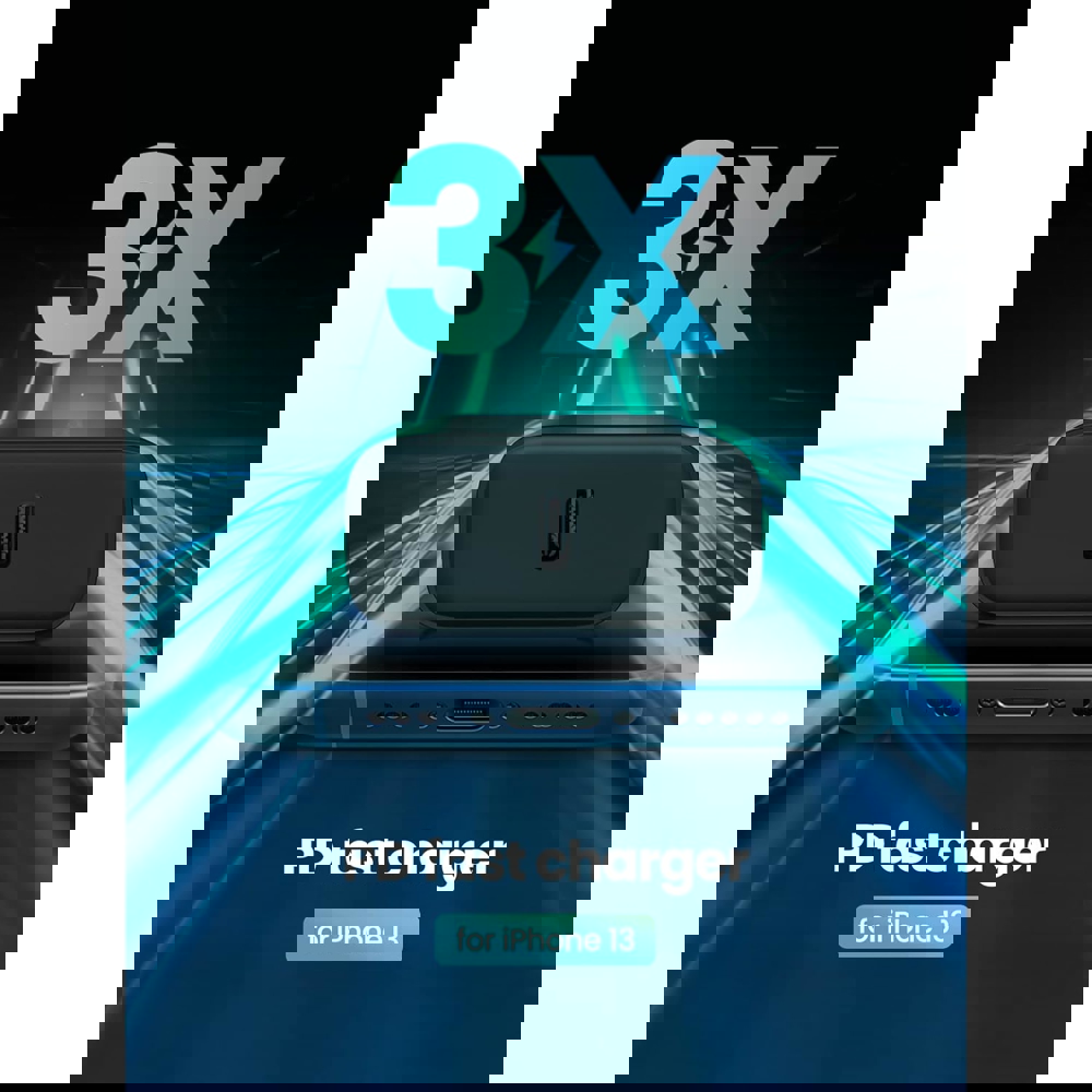 მობილურის დამტენი UGREEN CD137 (10191), 20W, Type-C, PD 3.0 Fast Charger, Black