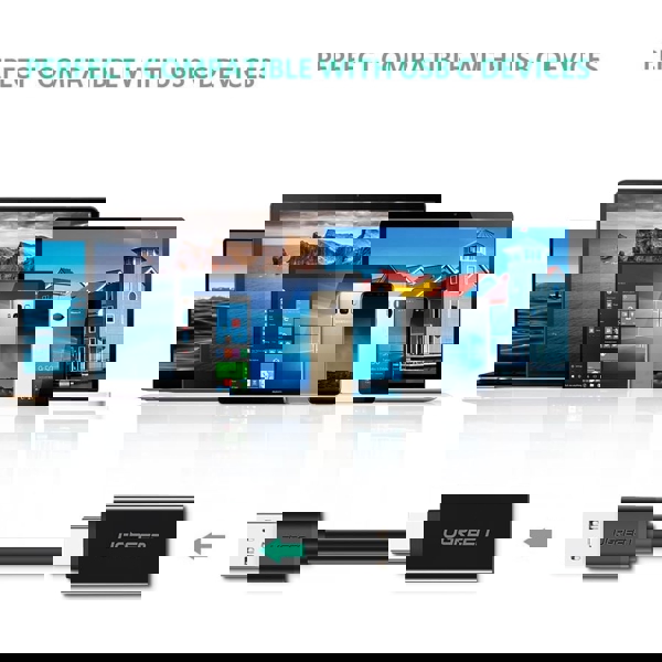 ადაპტერი UGREEN US173 (20808), Type-C 3.1 Male To USB 3.0 female Adapter, Black