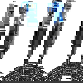 ქსელი კაბელი UGREEN NW153 (80432), CAT8 LAN Cable, 3m, Black