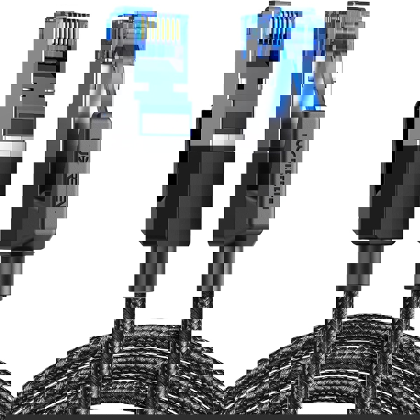 ქსელი კაბელი UGREEN NW153 (80432), CAT8 LAN Cable, 3m, Black