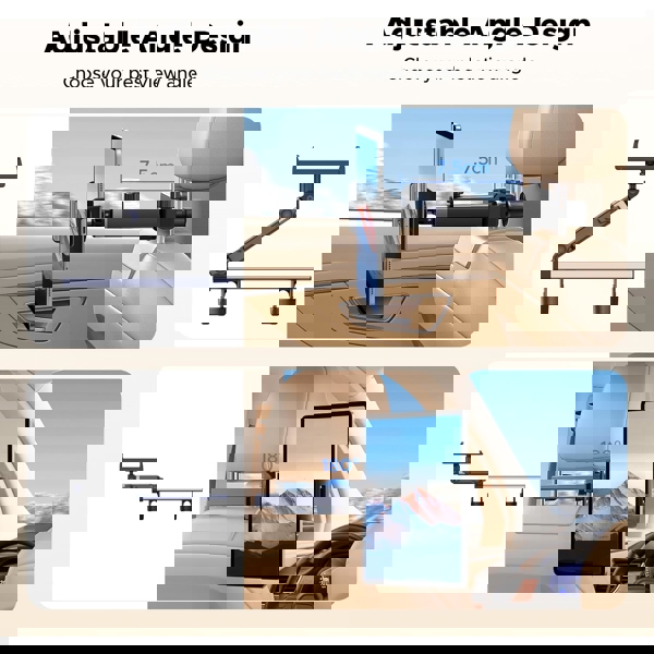 პლანშეტის დამჭერი UGREEN LP904 (55443), Car Headrest Tablet Holder, Black/Grey