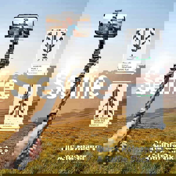 Selfie Stick Tripod UGREEN LP680 (15609), Bluetooth, Black