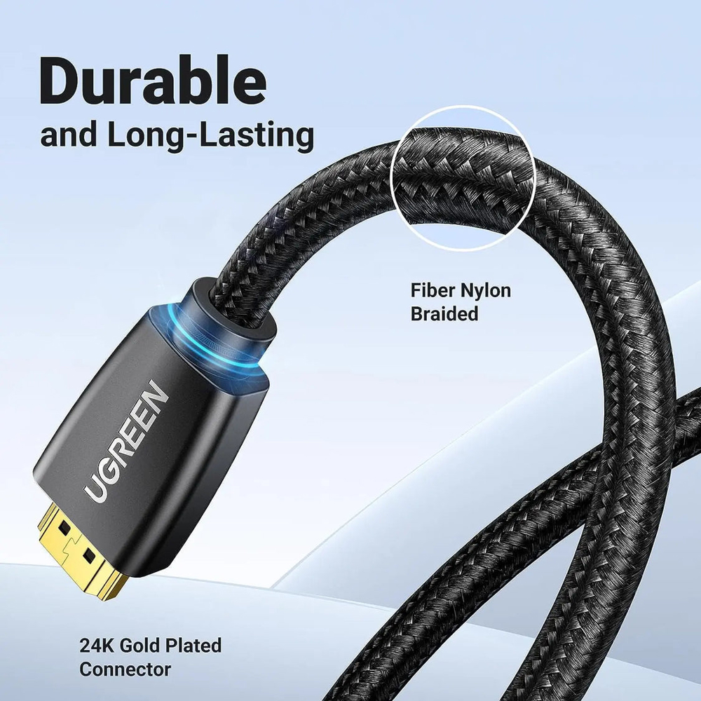 4K UHD High Speed HDMI 2.0 Cable UGREEN HD118 (40414), 10m, Black