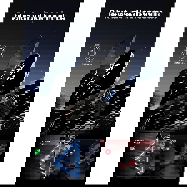 მანქანის უსადენო დამტენი UGREEN 35970 Qi2, 15W, Wireless Car Mount Charger, Black/Grey