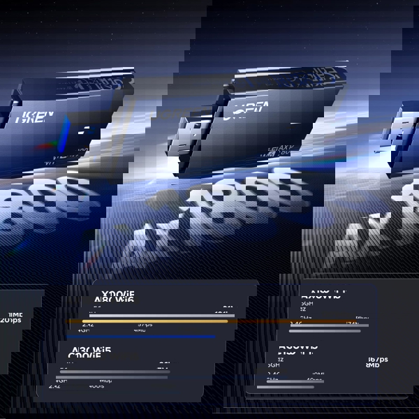 WIFI ადაპტერი UGREEN 65225 AX1800, 1201Mbps, USB Wifi6 Adapter, Black