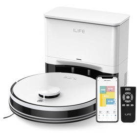 Robot Vacuum Cleaner Ilife A30 Pro, 5000Pa, LiDAR, White