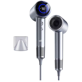 ALLX AXH-015G, 1600W, High Speed Hair Blower Dryer, Negative Ionic, Turbo, Gray