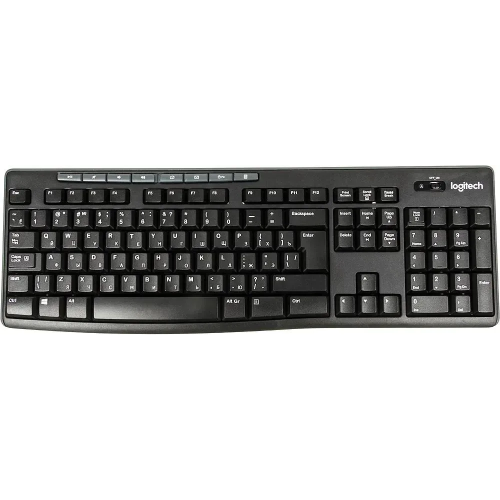 Keyboard And Mouse Logitech MK270, Wireless, USB, Black
