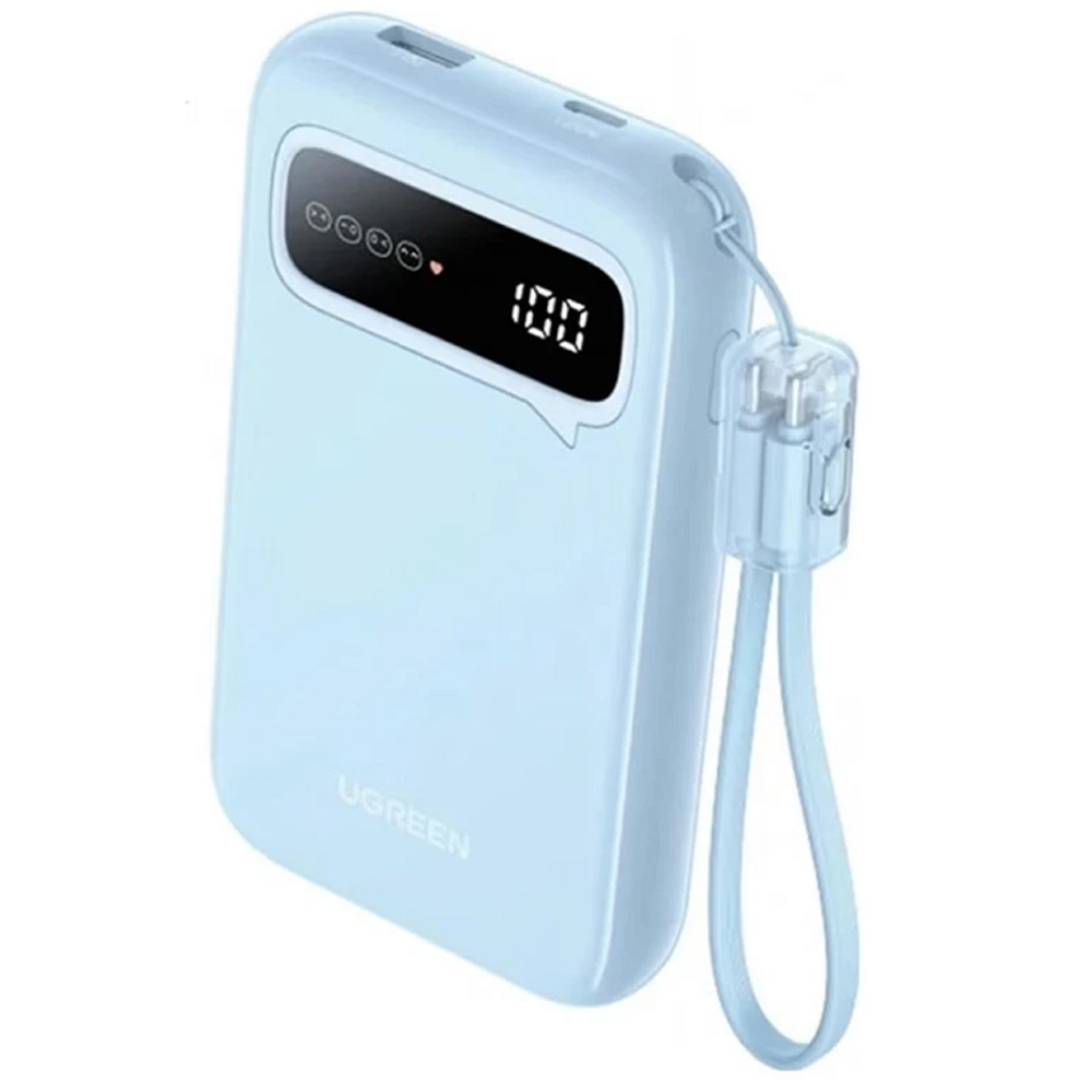 Power Bank UGREEN PB522 (45423B), 10000mAh, USB, Type-C, Blue