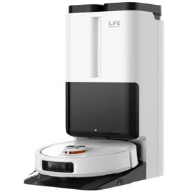 რობოტი მტვერსასრუტი მშრალი და სველი წმენდით Ilife T60S, 17000Pa, LiDAR + Ai, Robot Vacuum Cleaner, White