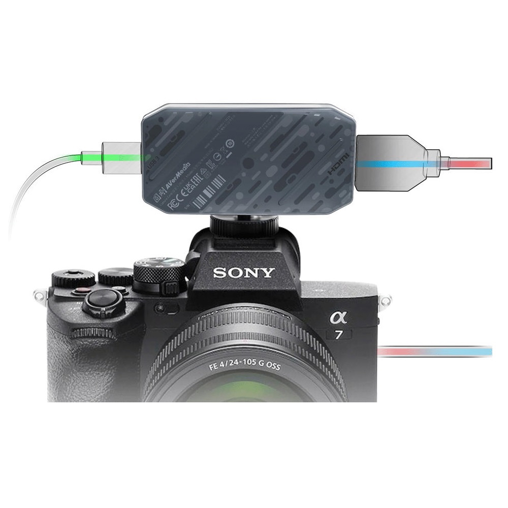 Capture Device AVerMedia 61BU113G20AX BU113G2 CamStream, Type-C, HDMI, Black